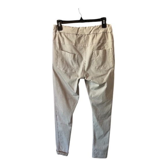 👖 EUC++ VENTI 6 Women’s Tan Crinkle Jogger Pants | Size S - Picture 2 of 6